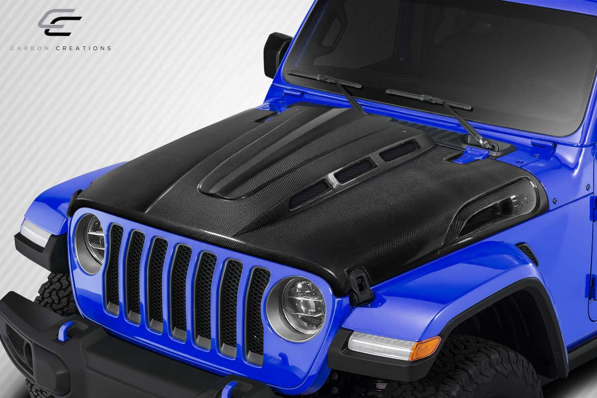 2007-2018 Jeep Wrangler JK Carbon Creations Avenger Hood - 1 Piece