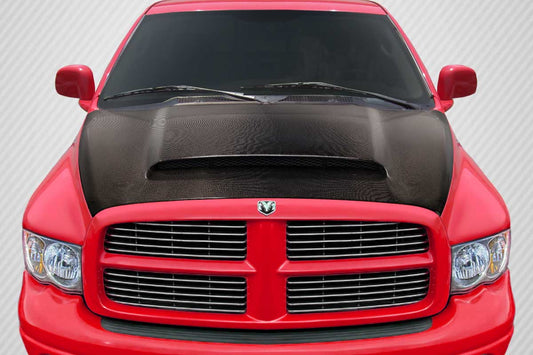 2002-2008 Dodge Ram 1500 2500 3500 Carbon Creations Demon Look Hood - 1 Piece