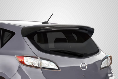 2010-2013 Mazda 3 Carbon Creations Turbo Look Rear Roof Wing Spoiler - 1 Piece