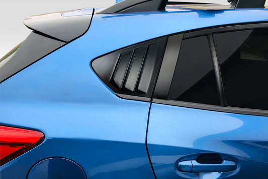 2018-2023 Subaru XV Crosstrek Duraflex Fennec Outdoors Edition Rear Window Scoops - 2 Piece