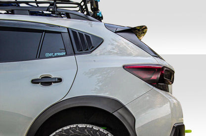 2018-2023 Subaru XV Crosstrek Duraflex Fennec Outdoors Edition Rear Window Scoops - 2 Piece