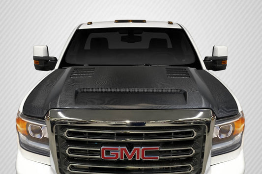 2015-2019 GMC Sierra 2500 3500 Heavy Duty Carbon Creations RKS Hood - 1 Piece