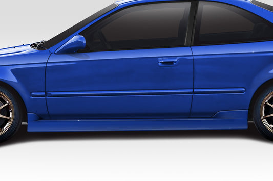 1996-2000 Honda Civic 2DR / HB Duraflex C Speed Side Skirts Rocker Panels - 2 Piece