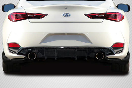 2017-2022 Infiniti Q60 Carbon Creations J Spec Rear Diffuser - 3 Piece