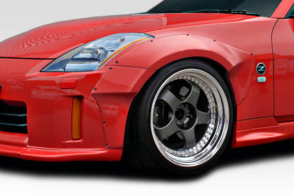 2003-2008 Nissan 350Z Z33 Duraflex SDS Front Fender Flares (+45mm) - 4 Piece