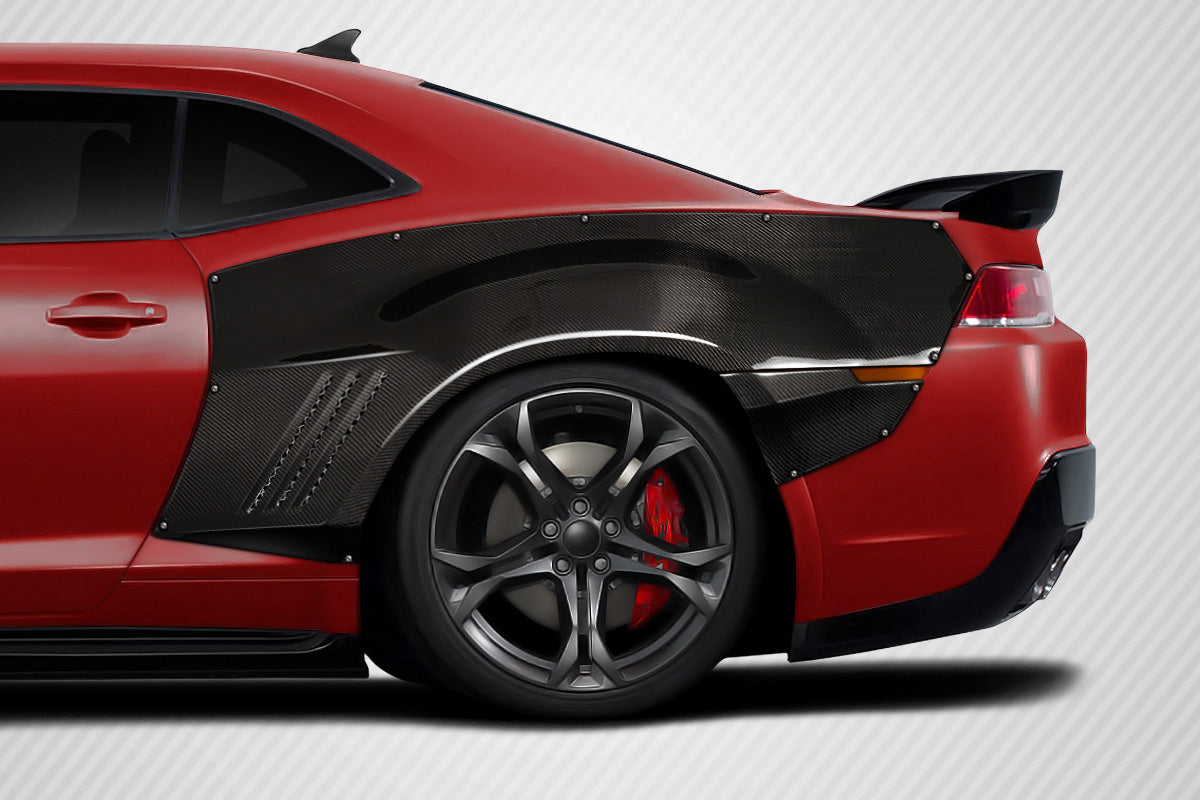 2010-2015 Chevrolet Camaro Carbon Creations RBS Wide Body Rear Fender Flares - 4 Piece