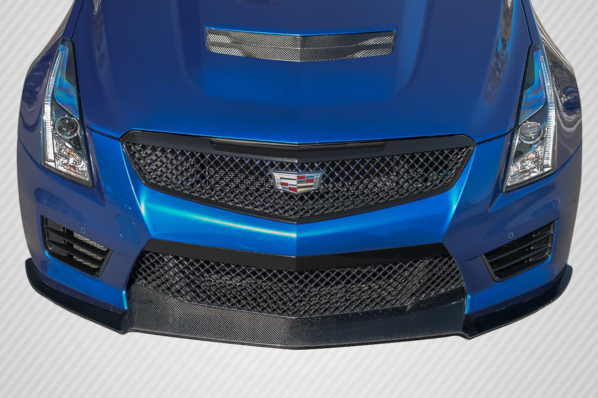 2016-2019 Cadillac ATS-V Carbon Creations V Look Front Lip Spoiler - 1 Piece