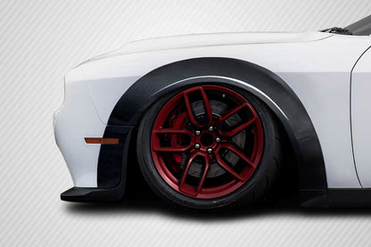 2015-2023 Dodge Challenger Carbon Creations Demon Look Wide Body Fender Flares - 14 Pieces