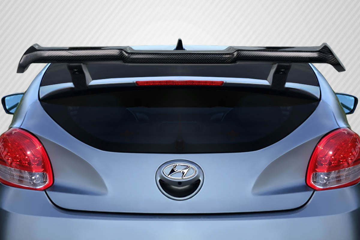 2012-2017 Hyundai Veloster Carbon Creations Nobo Rear Wing Spoiler - 3 Piece ( non turbo )