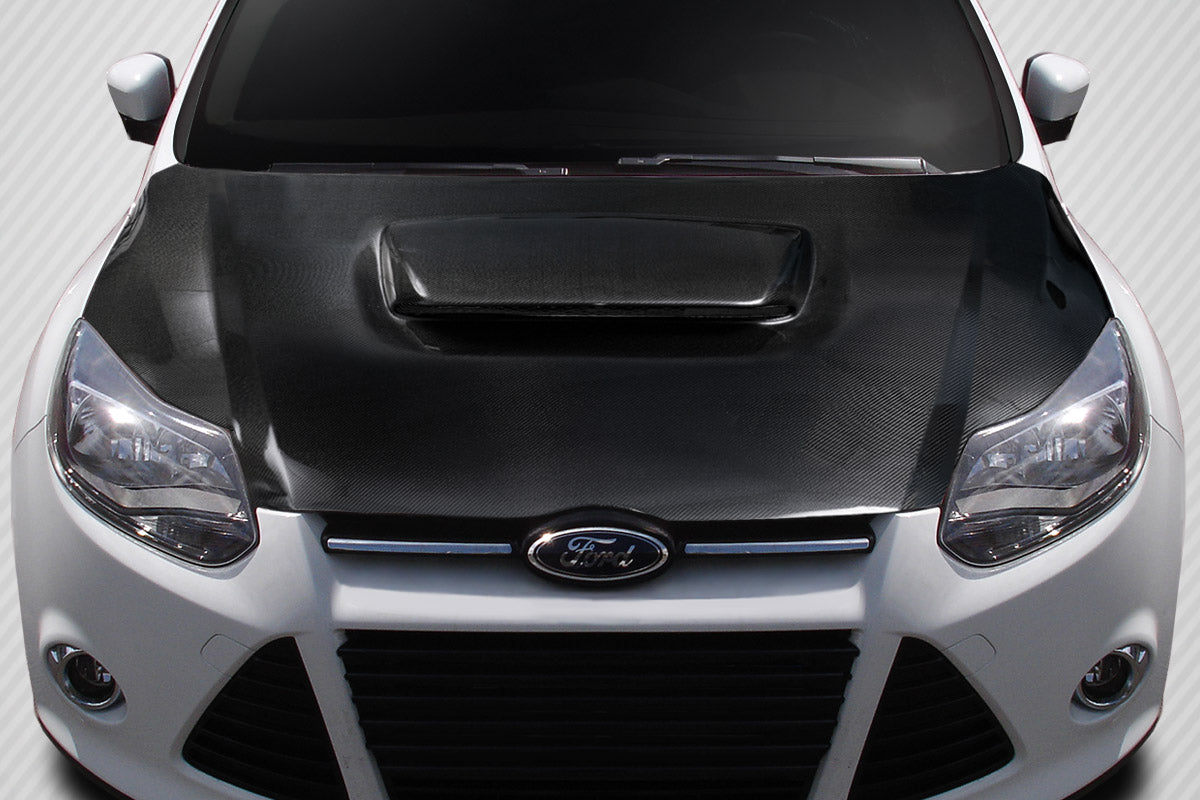 2012-2014 Ford Focus Carbon Creations Ram Air Hood - 1 Piece