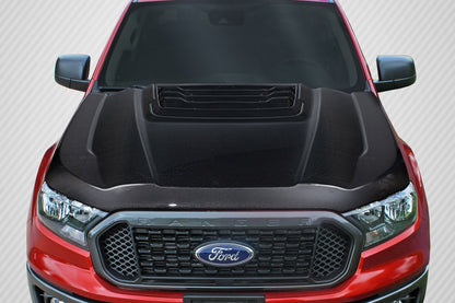 2019-2023 Ford Ranger Carbon Creations Raptor Look Hood - 1 Piece