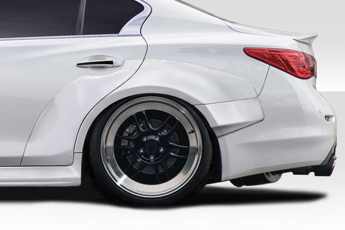 2014-2023 Infiniti Q50 Duraflex Redline Wide Body Rear Fender Flares (+40mm)  - 6 Piece