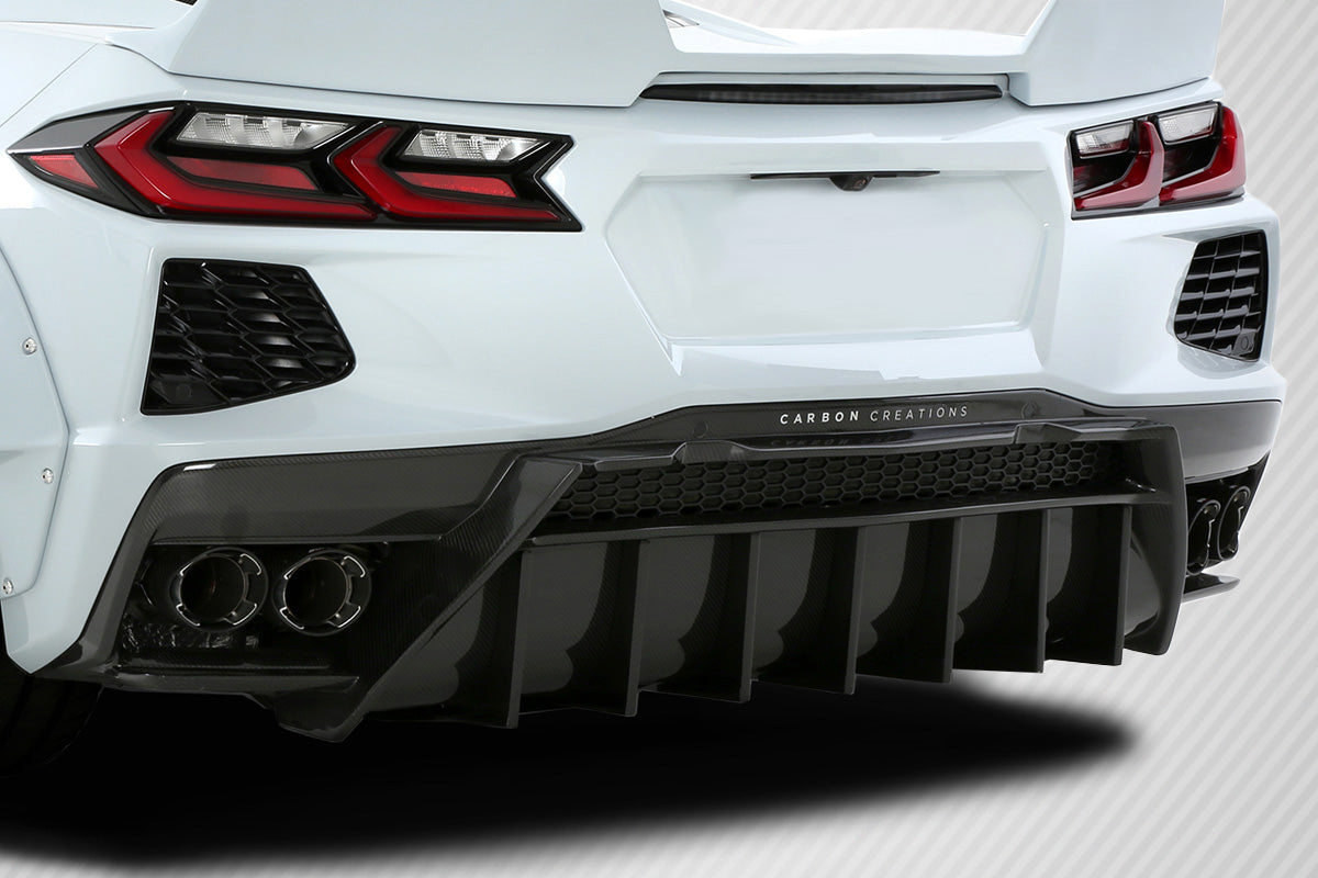 2020-2023 Chevrolet Corvette C8 Carbon Creations Gran Veloce Rear Diffuser - 1 Piece