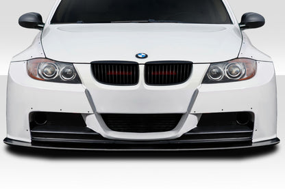 2006-2008 BMW 3 Series E90 4DR Duraflex HX Wide Body Front Bumper Cover Add Ons - 2 Piece