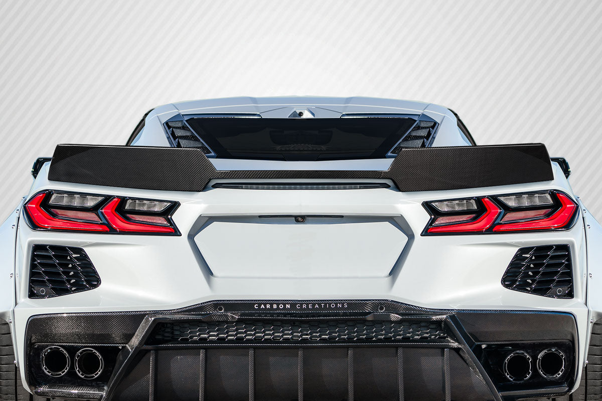 2020-2023 Chevrolet Corvette C8 Carbon Creations Gran Veloce Wicker Bill Rear Wing Spoiler - 1 Piece