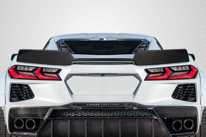 2020-2023 Chevrolet Corvette C8 Carbon Creations Gran Veloce Wicker Bill Rear Wing Spoiler - 1 Piece