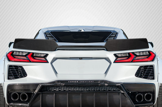 2020-2023 Chevrolet Corvette C8 Carbon Creations Gran Veloce Wicker Bill Rear Wing Spoiler - 1 Piece