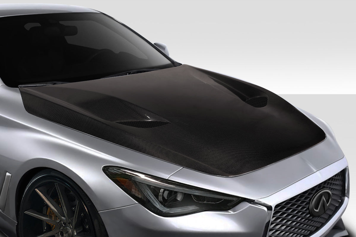 2016-2022 Infiniti Q60 Carbon Creations TS1 Hood - 1 Piece