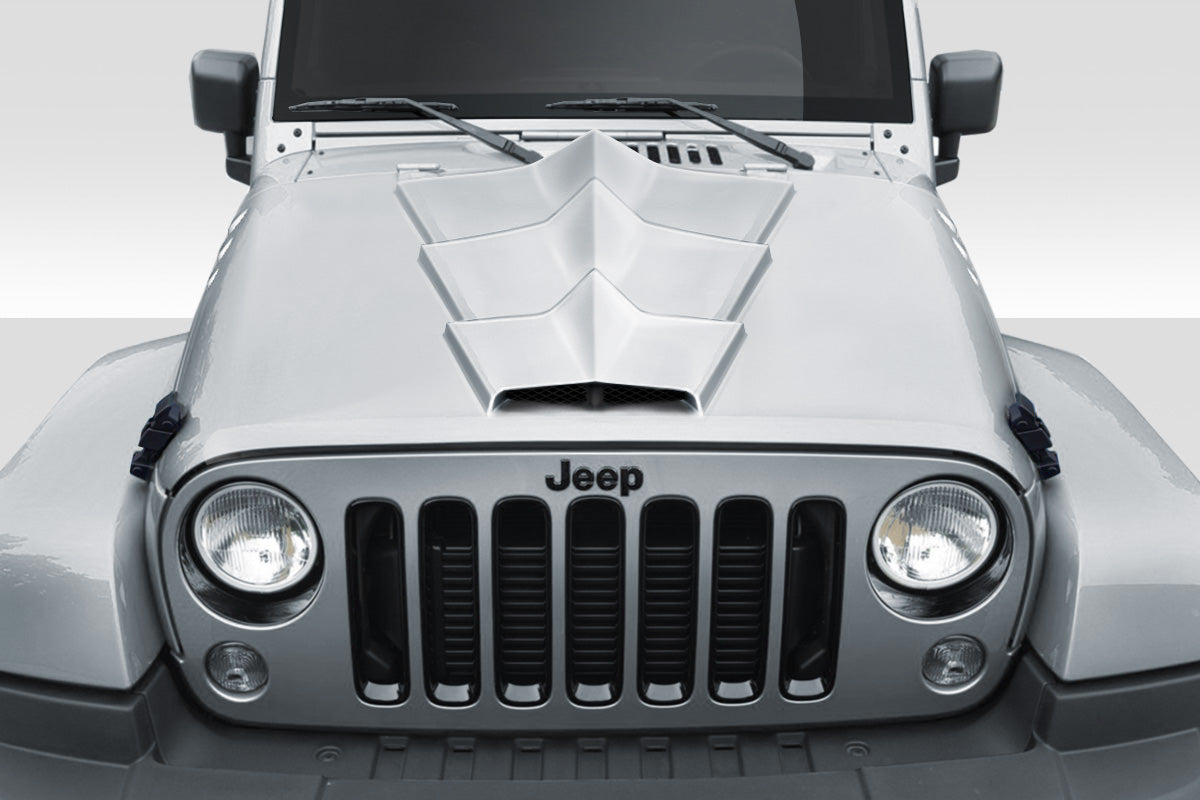 2007-2018 Jeep Wrangler JK Duraflex Tyrano Hood - 1 Piece