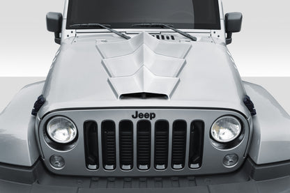 2007-2018 Jeep Wrangler JK Duraflex Tyrano Hood - 1 Piece