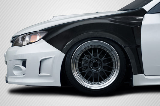 2008-2014 Subaru Impreza WRX STI 2011-2014 Impreza WRX Carbon Creations VRS 8MM Front Fenders - 2 Piece