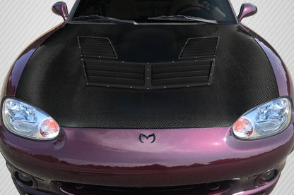 1999-2005 Mazda Miata NB Carbon Creations Iceman Hood - 1 Piece