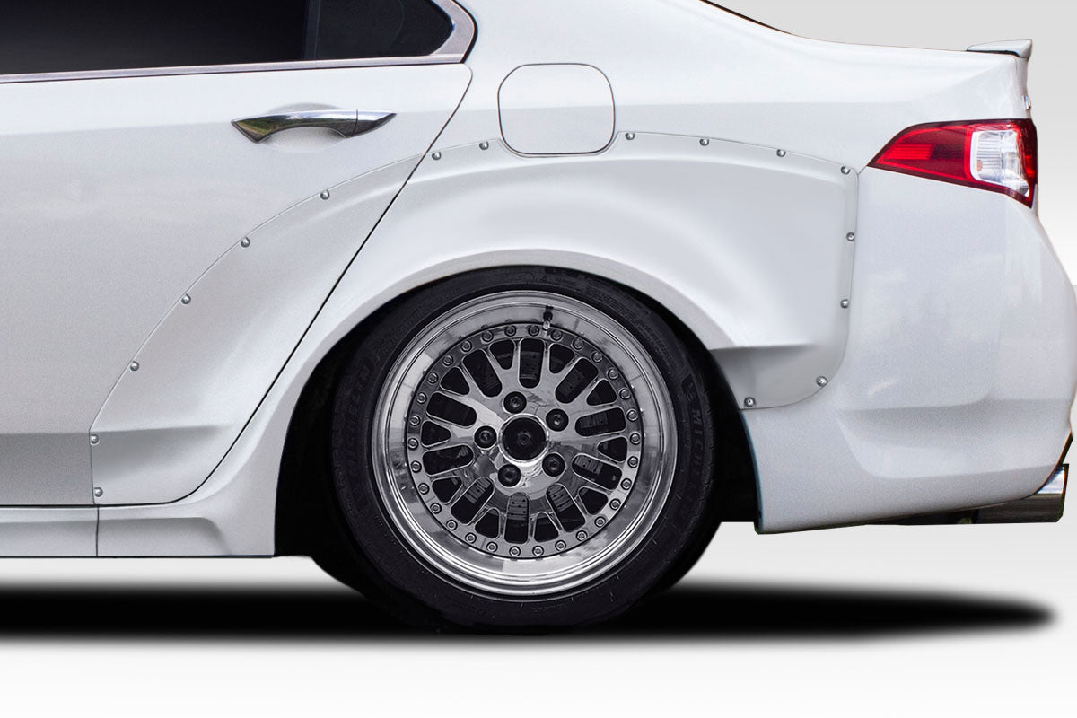 2009-2014 Acura TSX Duraflex Khan Rear Fender Flares - 4 Piece (+70mm wider)