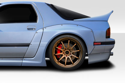 1985-1992 Mazda RX7 Duraflex Phoenix Fire Rear Fender Flares - 2 Piece (+75mm Added Clearance)