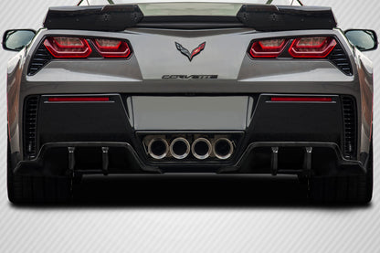 2014-2019 Chevrolet Corvette C7 Carbon Creations Exe Rear Diffuser - 2 Pieces