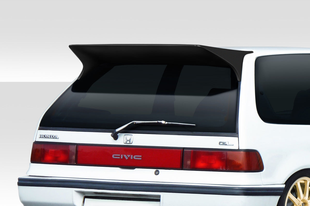 1988-1991 Honda Civic HB Duraflex J Spec Rear Roof Wing Spoiler - 1 Piece