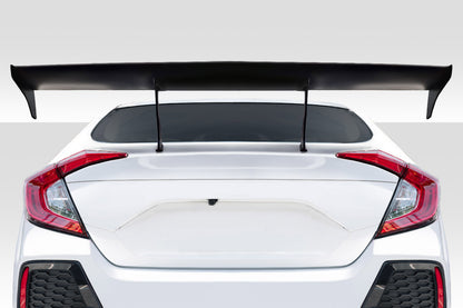 2016-2021 Honda Civic 4DR Duraflex Broman Wing Spoiler - 5 Pieces