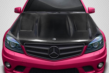 2008-2011 Mercedes C Class W204 Carbon Creations AMGT Hood - 1 Piece