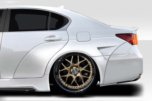 2013-2015 Lexus GS Series G200 GS300 GS350 GS450 GS450H Duraflex AM Design Wide Body Rear Fender Flares - 6 Piece