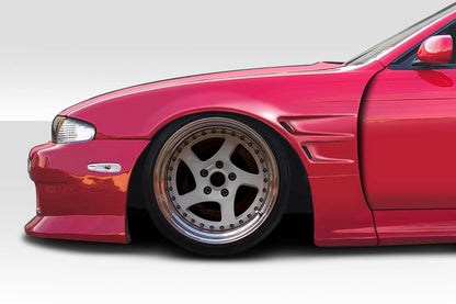 1995-1996 NIssan 240SX S14 Duraflex D1 Sport 30MM Front Fenders - 2 Piece