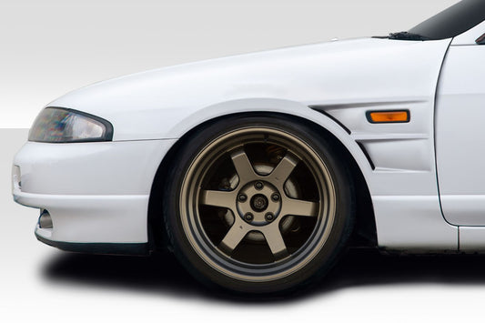 1995-1998 Nissan Skyline R33 2DR Duraflex D1 Sport 30MM Front Fenders - 2 Piece