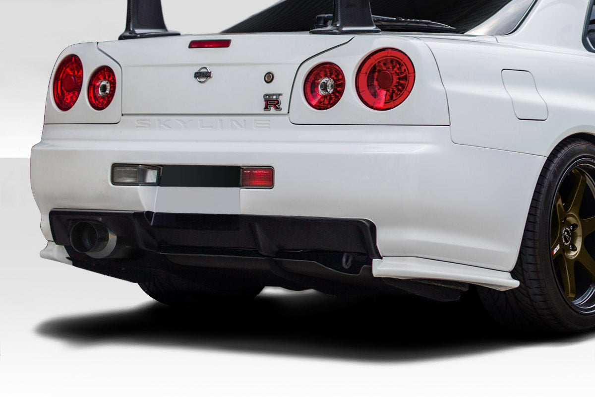 1999-2002 Nissan Skyline R34 2DR Duraflex Estra Rear Bumper Cover - 1 Piece