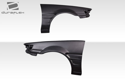 1984-1987 Toyota Corolla Levin 2DR / HB Duraflex D1 Sport 25MM Front Fenders - 2 Piece