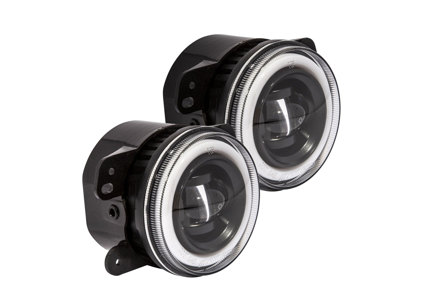 Pro Comp Jeep Fog Lights: Wide Fog Beam (White) (07-18 JK)