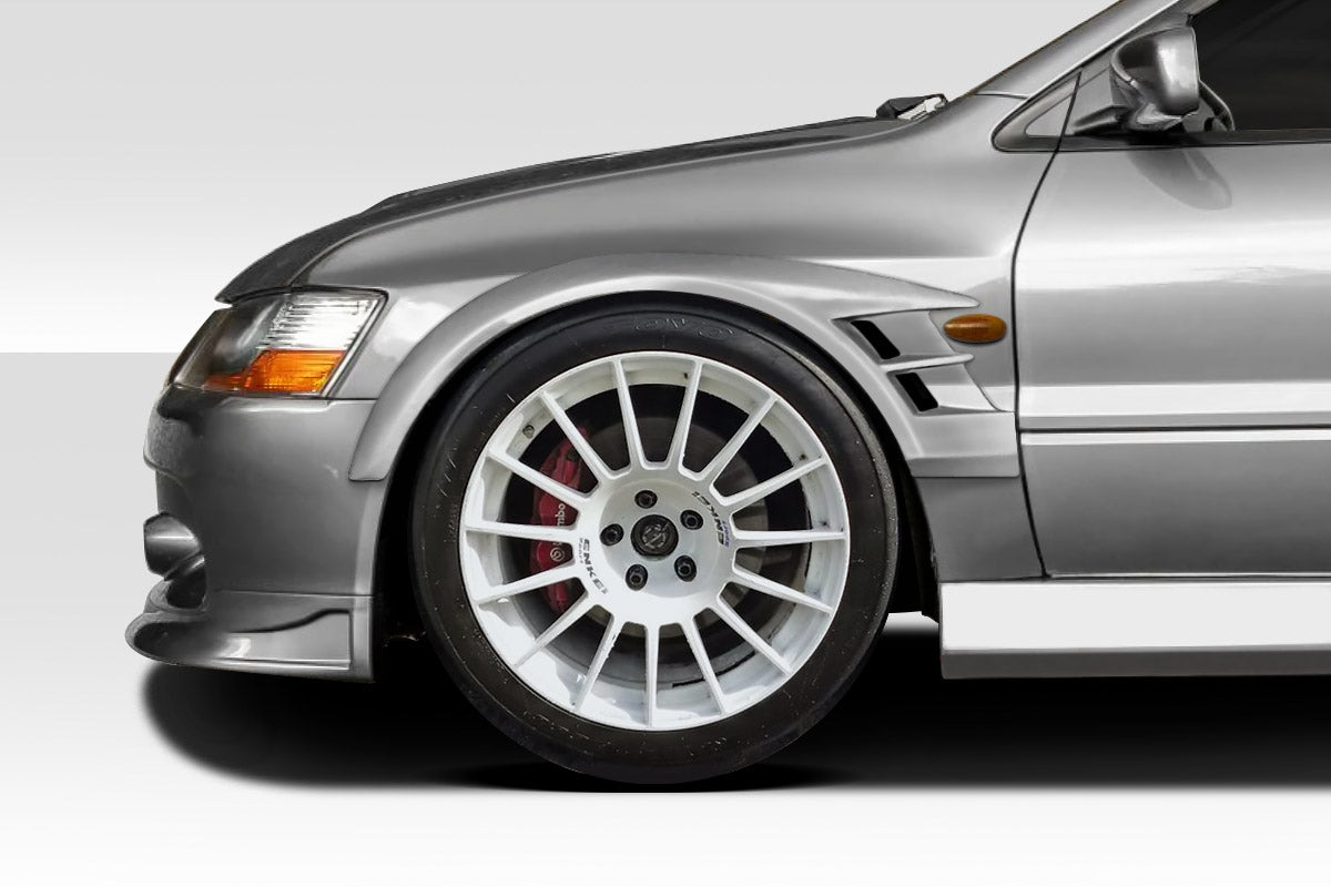 2003-2006 Mitsubishi Lancer Evolution 8 9 Duraflex Cyber Front Fender Flares - 2 Pieces