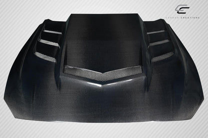 2018-2023 Ford Mustang Carbon Creations Interceptor Hood - 1 Piece