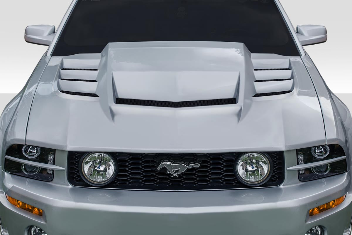 2005-2009 Ford Mustang Duraflex Interceptor Hood - 1 Piece