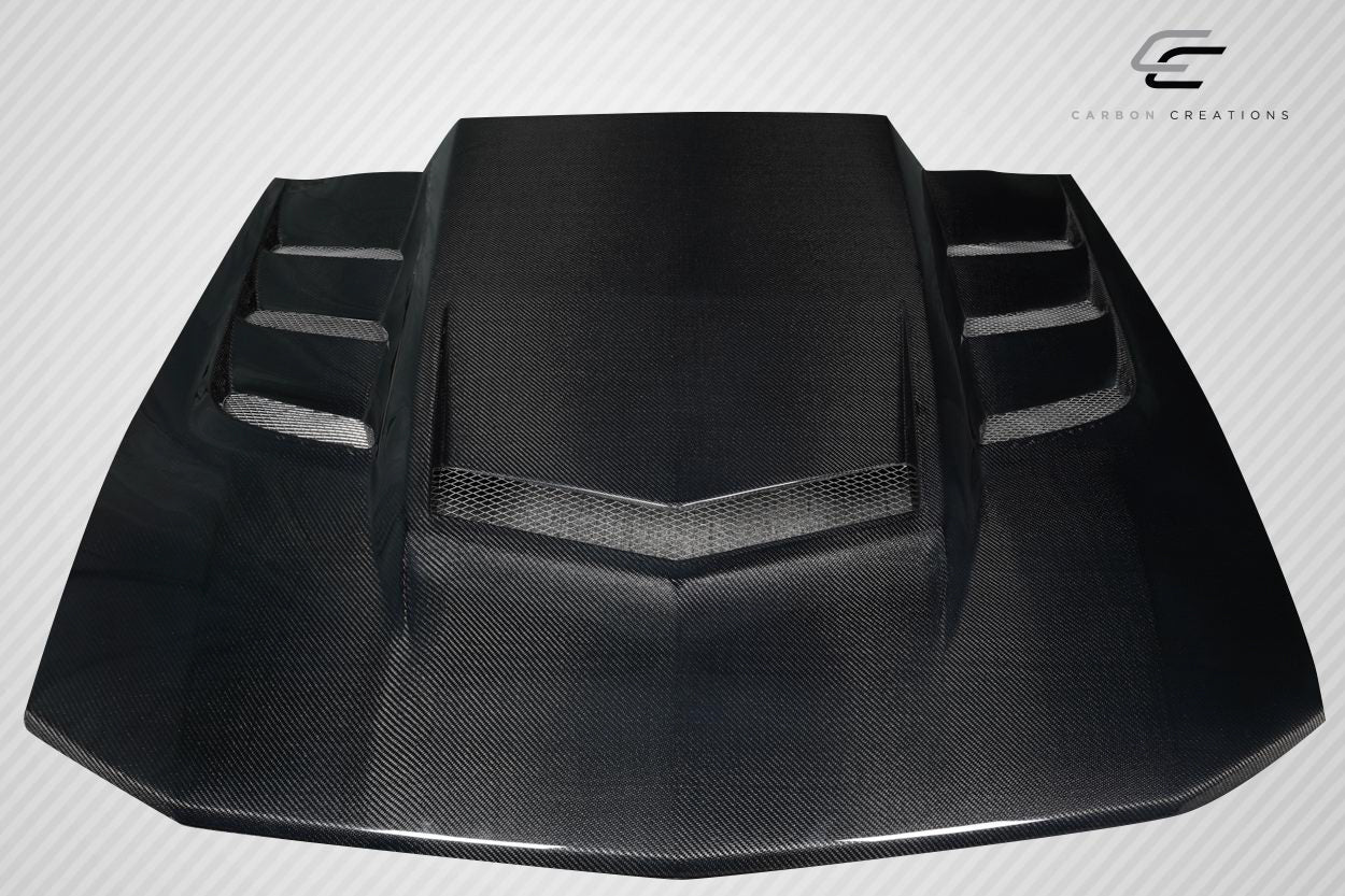 2005-2009 Ford Mustang Carbon Creations Interceptor Hood - 1 Piece