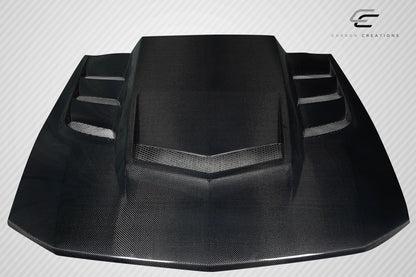 2005-2009 Ford Mustang Carbon Creations Interceptor Hood - 1 Piece