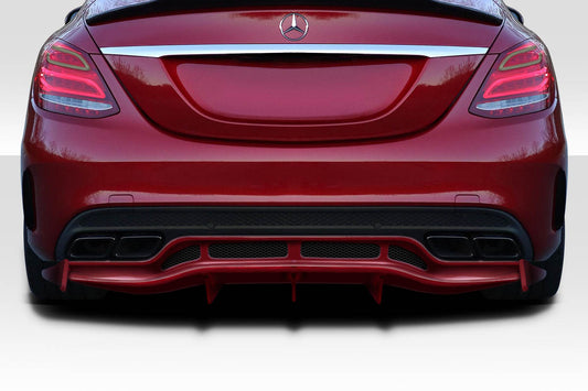 2015-2021 Mercedes C Class W205 Duraflex Weaver Sport Rear Diffuser - 3 Pieces