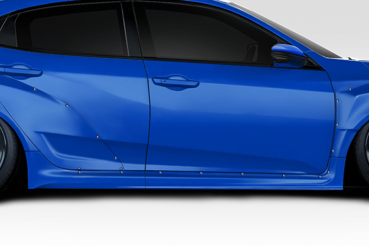 2016-2021 Honda Civic HB Duraflex Speedster Widebody Side Skirt Rocker Panels - 4 Pieces