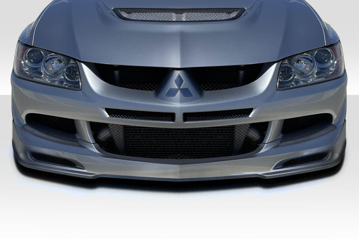 2003-2005 Mitsubishi Lancer Evolution 8 9 Duraflex Racer X Front Lip Spoiler Air Dam - 1 Piece