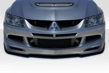 2003-2005 Mitsubishi Lancer Evolution 8 9 Duraflex Racer X Front Lip Spoiler Air Dam - 1 Piece