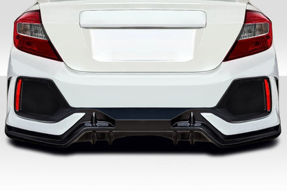 2012-2015 Honda Civic Duraflex FK8 Style Rear Bumper - 1 Piece