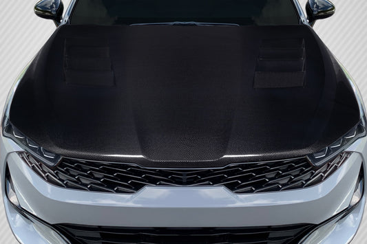 2021-2023 Kia K5 Carbon Creations Vision Hood - 1 Piece