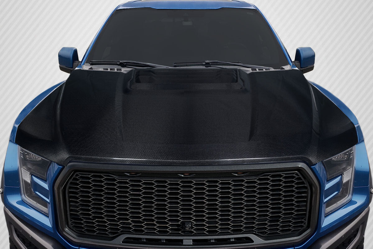 2017-2020 Ford Raptor Carbon Creations OEM Look Hood - 1 Piece